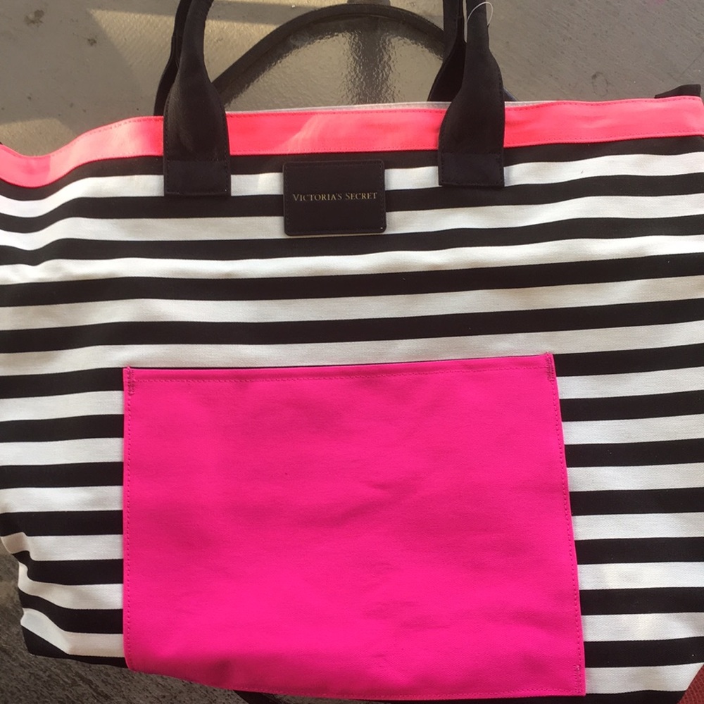 Victoria Secrets stripped tote bag